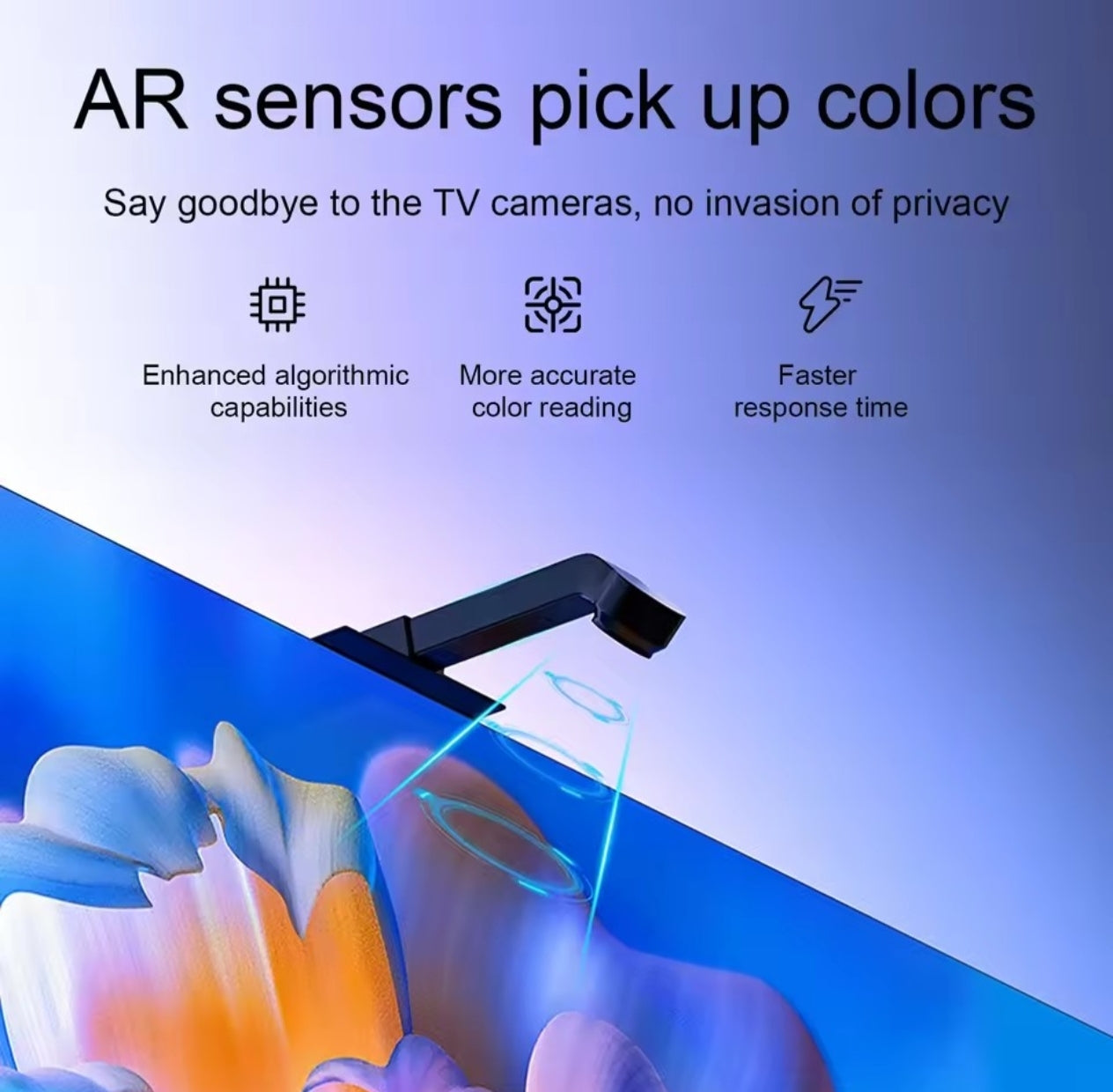 Smart RGBIC LED TV Backlight Strip with Camera, App Control, Music Sync, Smart Lights for Gaming Room Ambient Lighting Ideal for 55-65 inch Monitors